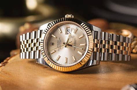 silver two tone rolex